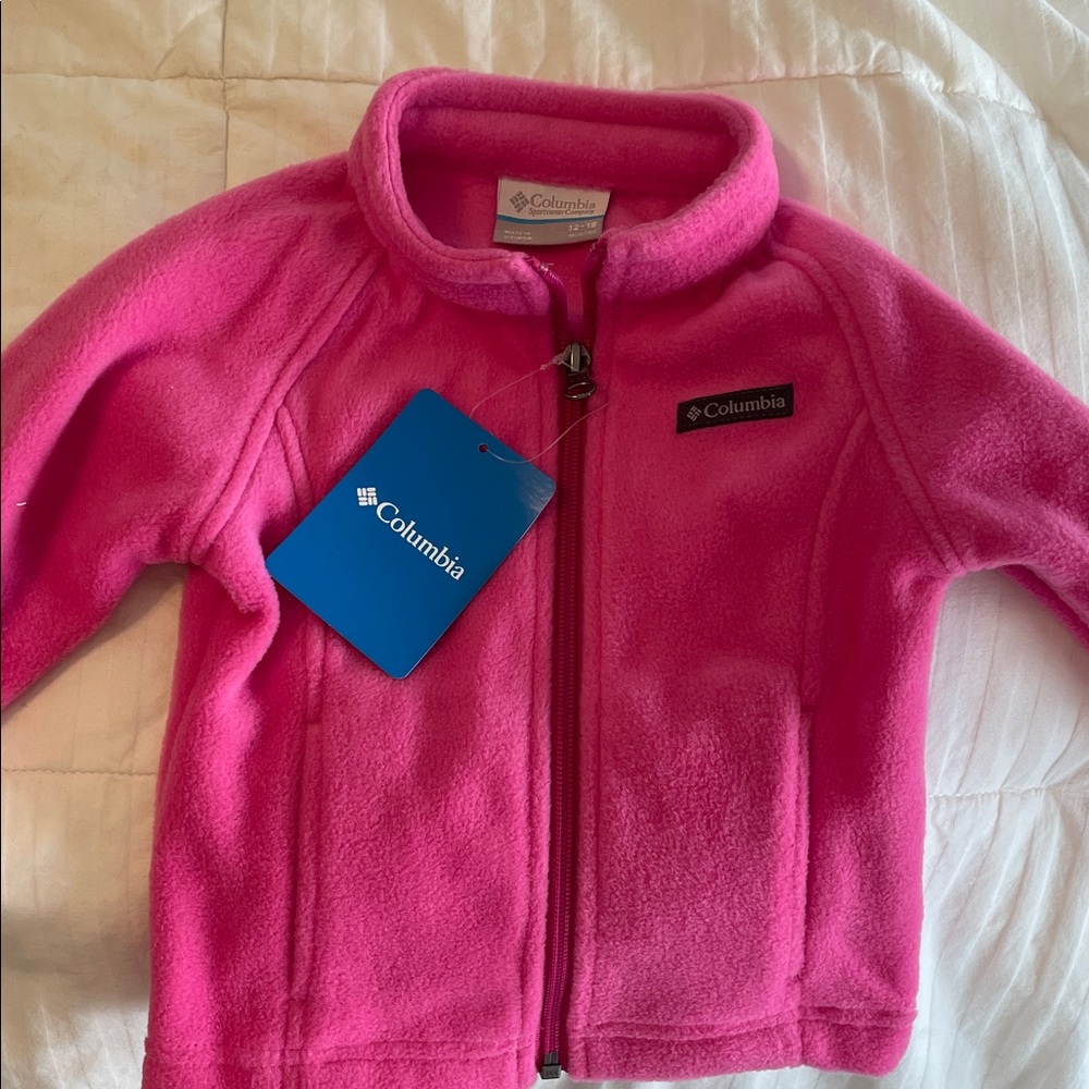 Columbia Bright Pink Girls' Fleece Jacket